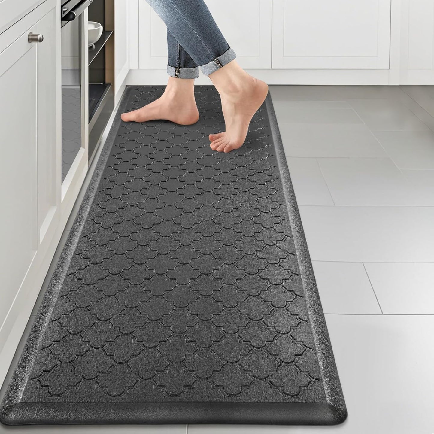 Kitchen Mat Cushioned anti Fatigue Kitchen Floor Mat Runner 20"X60" Non Slip Kitchen Mats for Floor Waterproof Kitchen Rugs and Mats Comfort Mat for Standing Desk,Sink,Laundry
